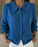 Vega | Cardigan con Colletto a Camicia