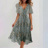 Fiona - Vestido midi especial de manga corta