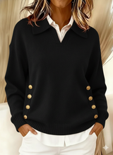 Vicenta | Maglione con Colletto Polo e Bottoni