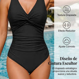 Marina - Bañador moldeador con escote en V