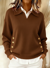 Vicenta | Maglione con Colletto Polo e Bottoni