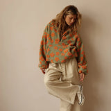 Lidia - Sudadera polar con estampado floral