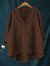 Hortense | Flowing V-neck Blouse