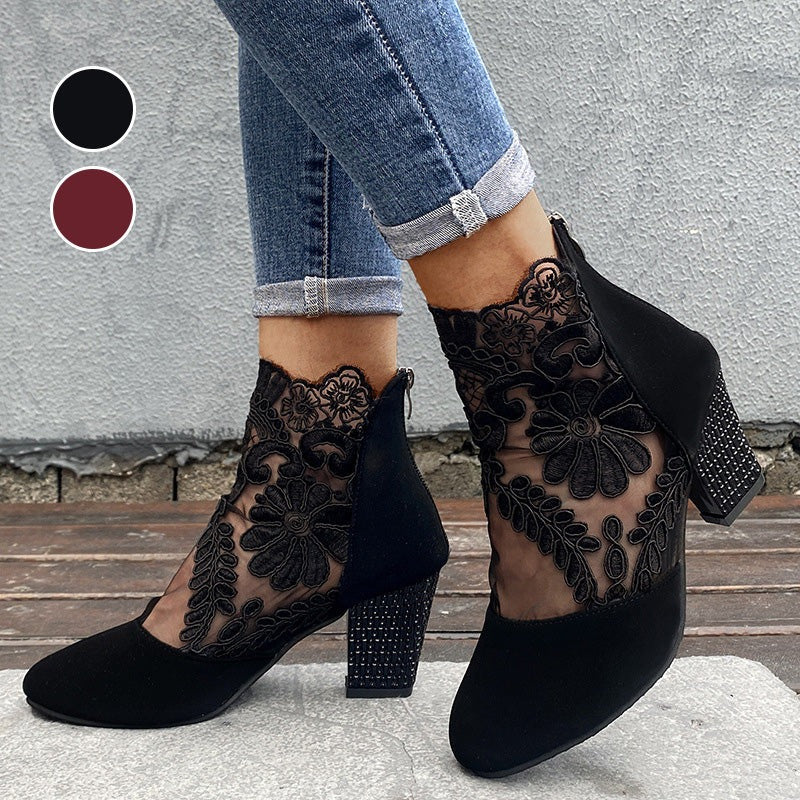 Isabel - Tacones altos de encaje