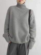 Elena - Jersey de cuello alto elegante