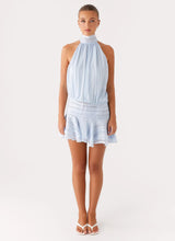 Elia - Mini vestido casual con escote halter