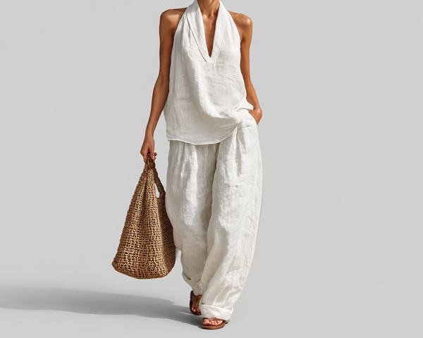 Zoë™ | Sleeveless Set with Wide-Leg Trousers