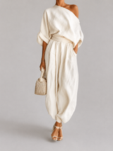 Mila™ | Two-Piece Set with Bardot Neckline