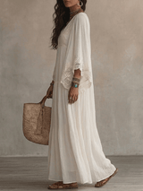 Anna – White Pearl Dress