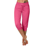 Lía - Pantalón capri ajustado de cintura alta
