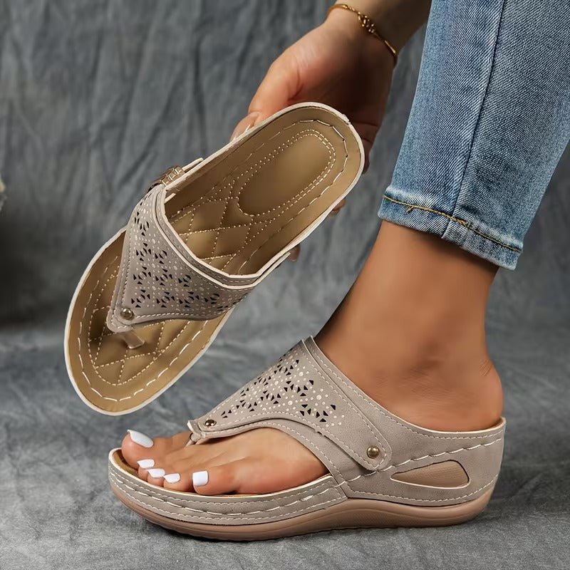 Andrea | Sandalias con cuña confort y sujeción