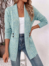Xalviere | Elegante Dames Cardigan - Open Voorkant & Ingenaaide Taille