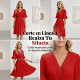 Clara – Vestido de verano cómodo con detalles de encaje