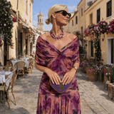 Lydia | Off-the-shoulder maxi dress