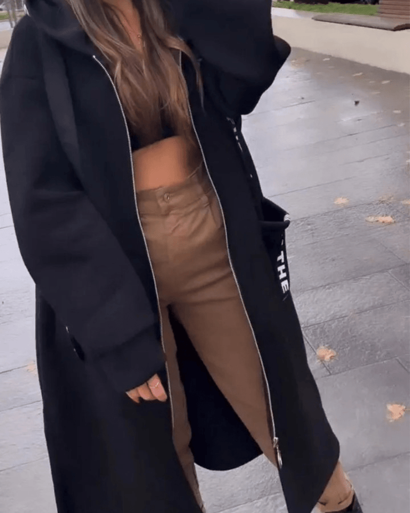 Marina | Chaqueta larga con capucha