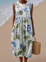 Scarlett - Women’s Sleeveless Relaxed Fit Midi Dress