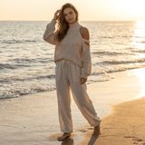 Camila | Conjunto moderno de punto y pantalón fluido