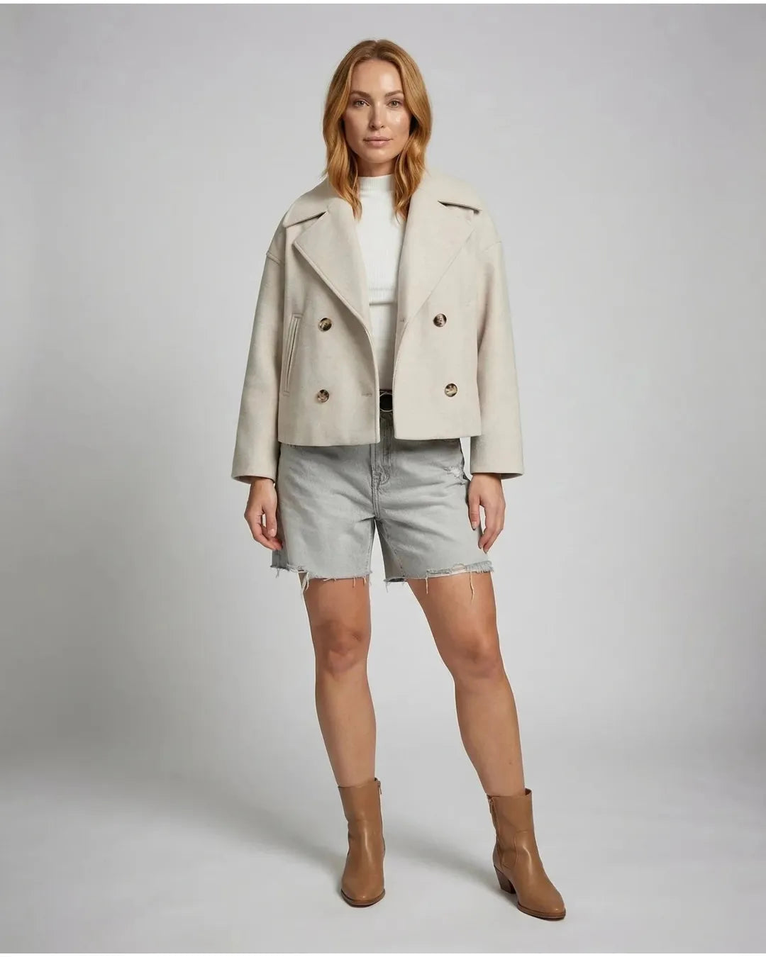 Adriana | Chaqueta cruzada elegante con botones - Camila Fashions