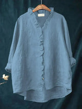 Sabela - Camisa informal con volantes