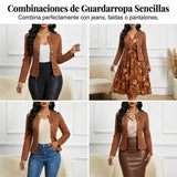 Sara - Chaqueta de mujer de imitación de ante