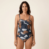 Maia - Tankini con estampado tropical de hojas