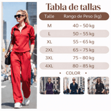 Clara - Conjunto deportivo casual con media cremallera