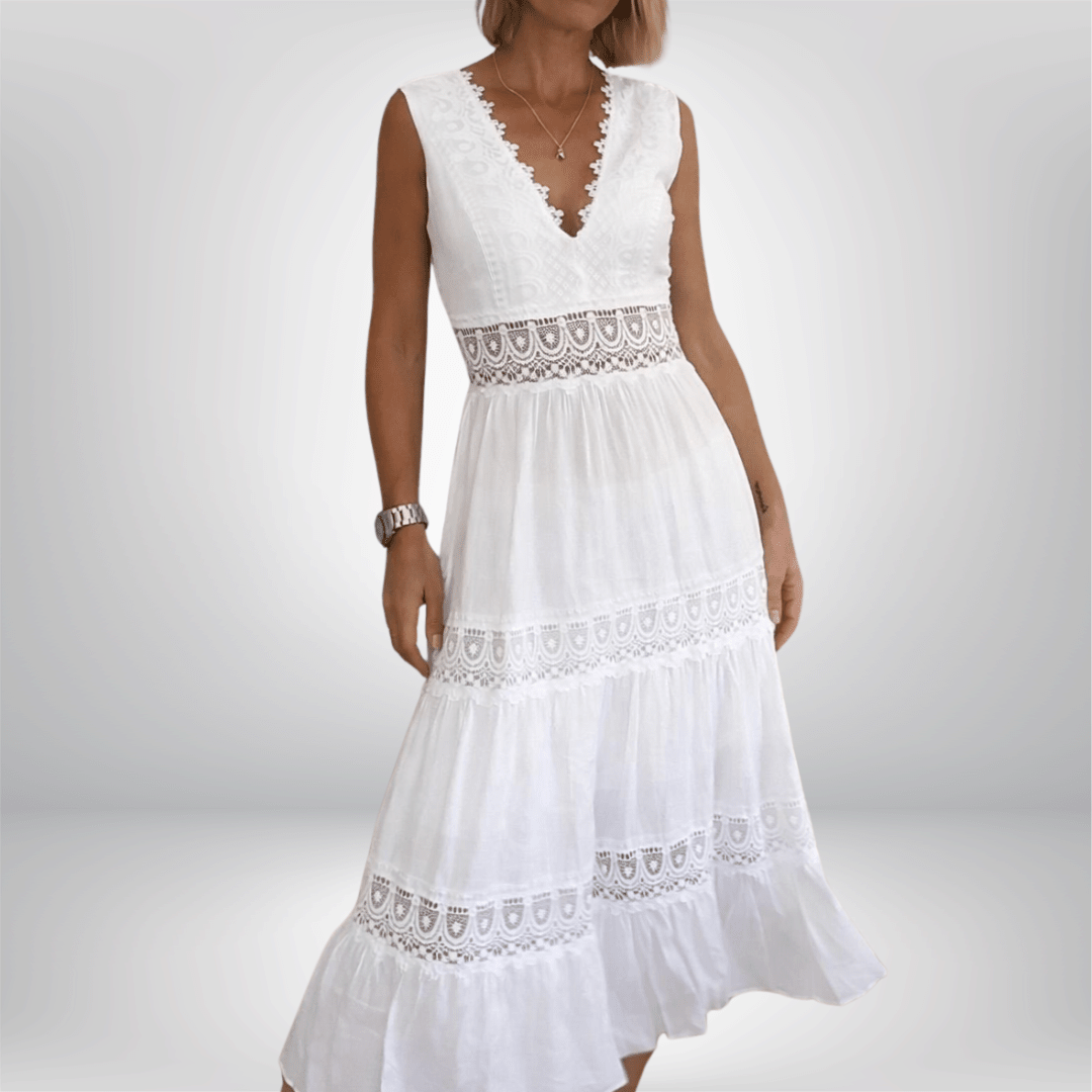 Ana™ | Vestido Elegante de Encaje con Escote en V