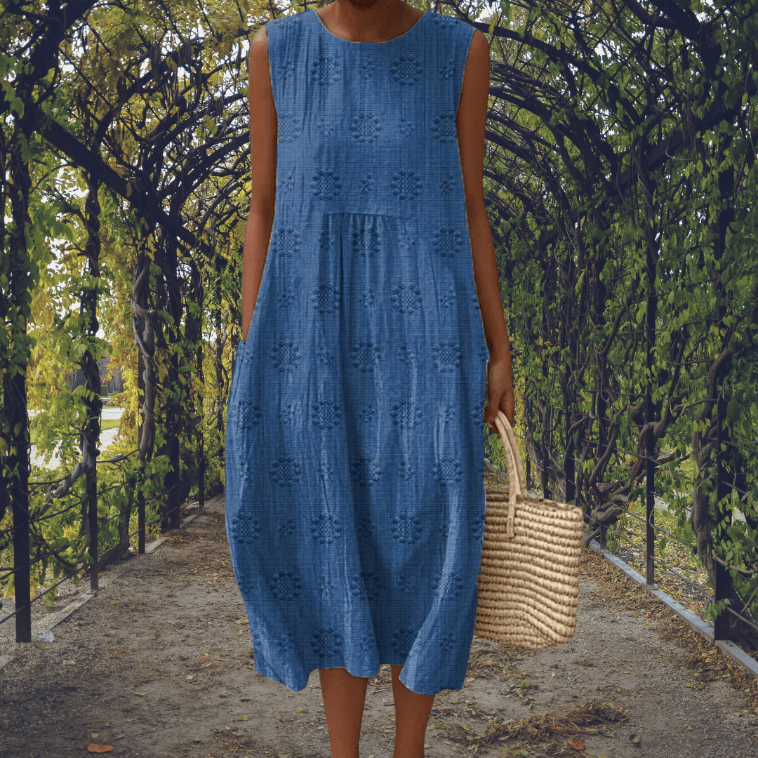 Anastasia | Vestido elegante sin mangas con bolsillos