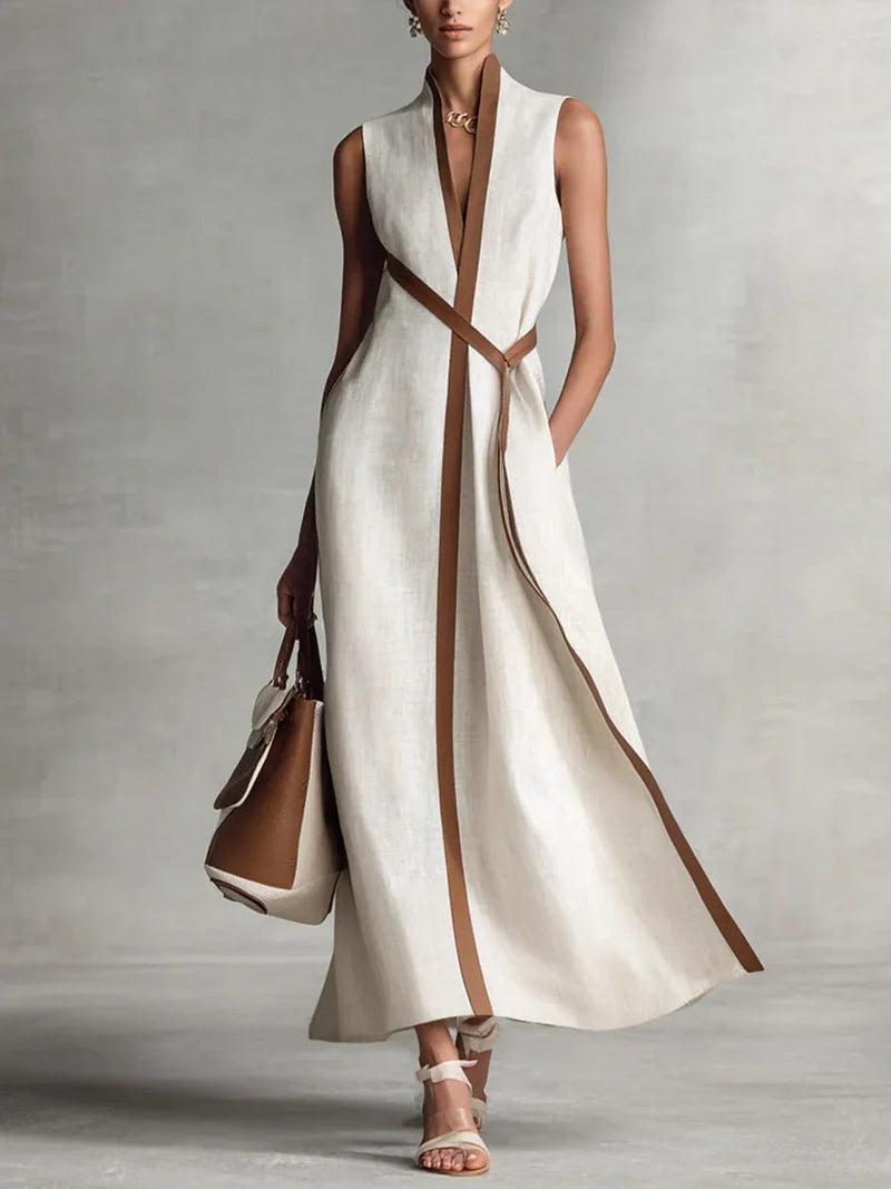 Clara | Vestido largo cruzado elegante