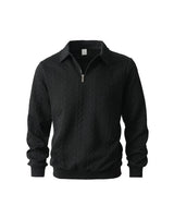 Hugo – Cable-Knit Half-Zip Jumper - Camila Fashions