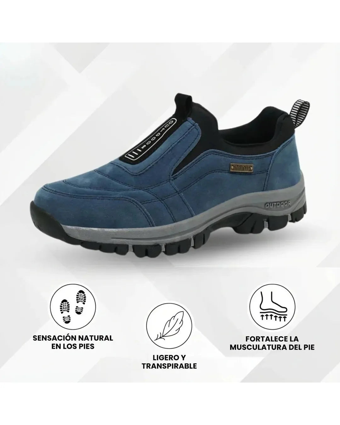 Pietro | Zapatos sin cordones, informales, antideslizantes y ortopédicos - Camila Fashions