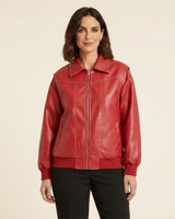 Valentina | Chaqueta urbana efecto piel oversize