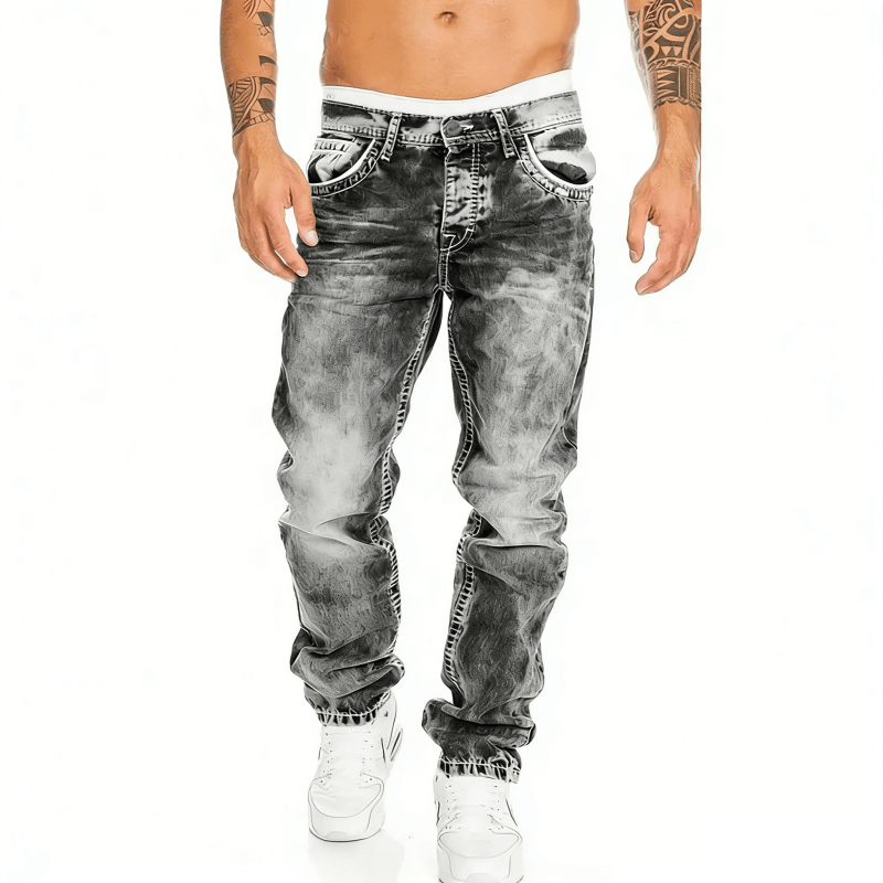 Vaqueros elásticos creativos para hombre, de estilo minimalista, ideales para el verano, estilo emo