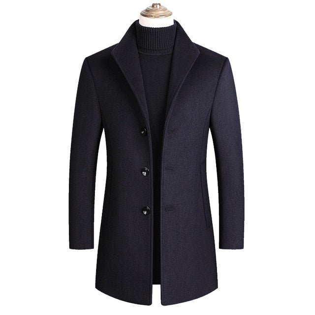 MARCOS ABRIGO LARGO DE INVIERNO | ELEGANCIA REFINADA PARA DÍAS FRÍOS