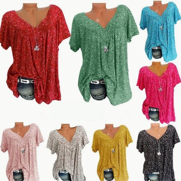 Julia - Blusa estampada con escote en V