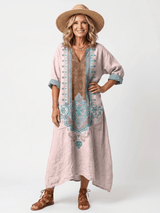 Kenza | Designer Panel Relaxed Pocket Midi Dress