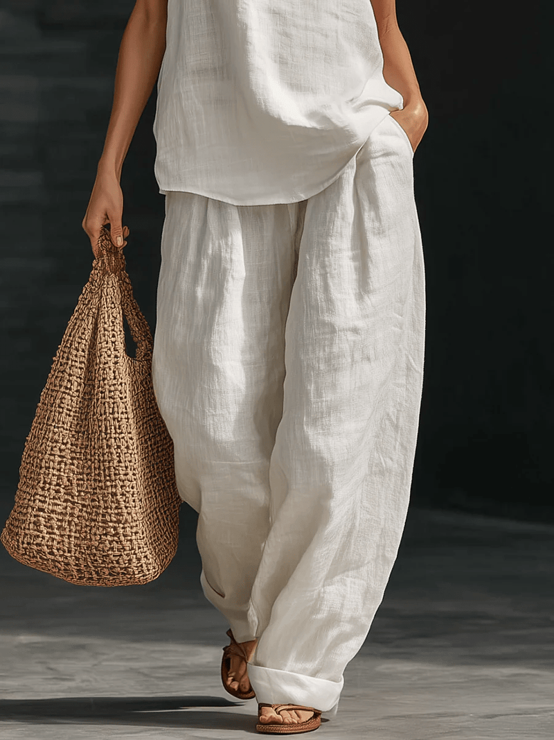 Zoë™ | Sleeveless Set with Wide-Leg Trousers
