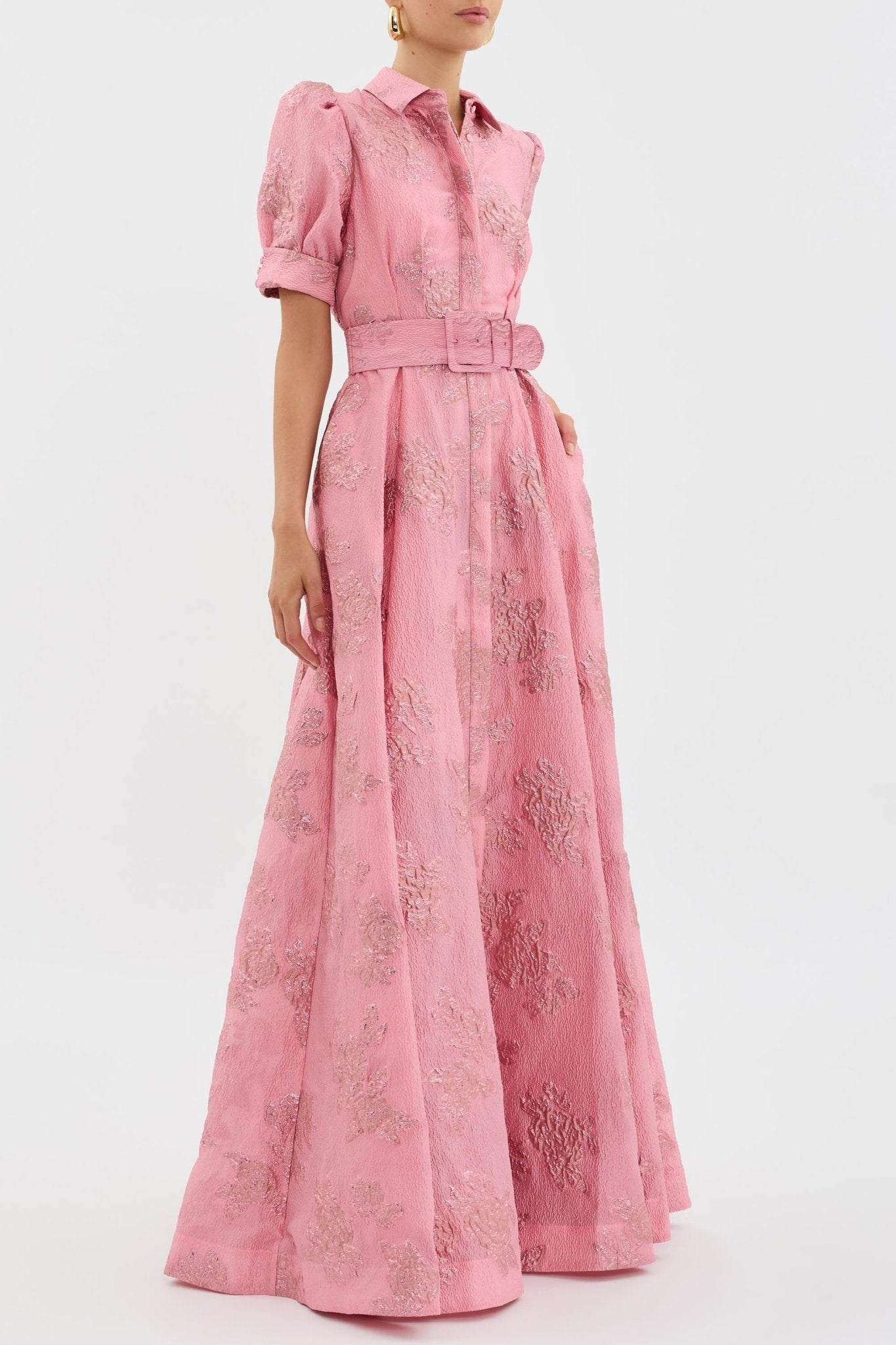 Ana™ | Vestido de manga corta abullonada