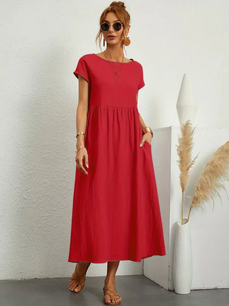 Gabriela - Vestido midi fluido de elegancia atemporal