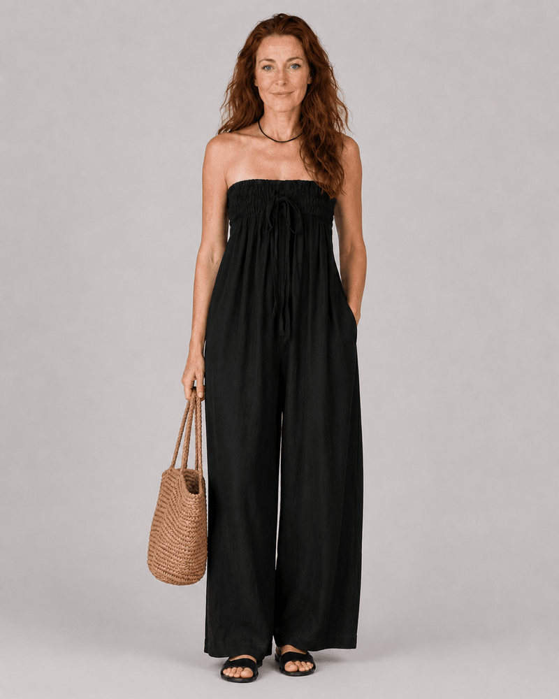 Nina | Elegant Strapless Jumpsuit