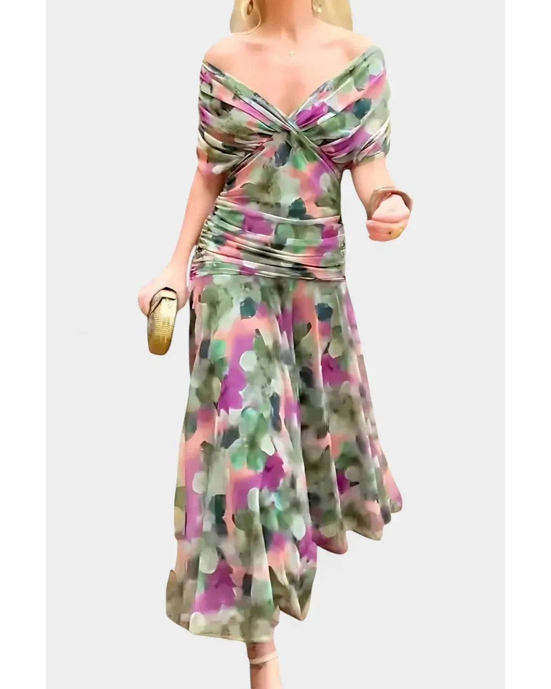 Alicia - Vestido floral de elegancia ligera - Camila Fashions