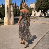 Lydia | Off-the-shoulder maxi dress