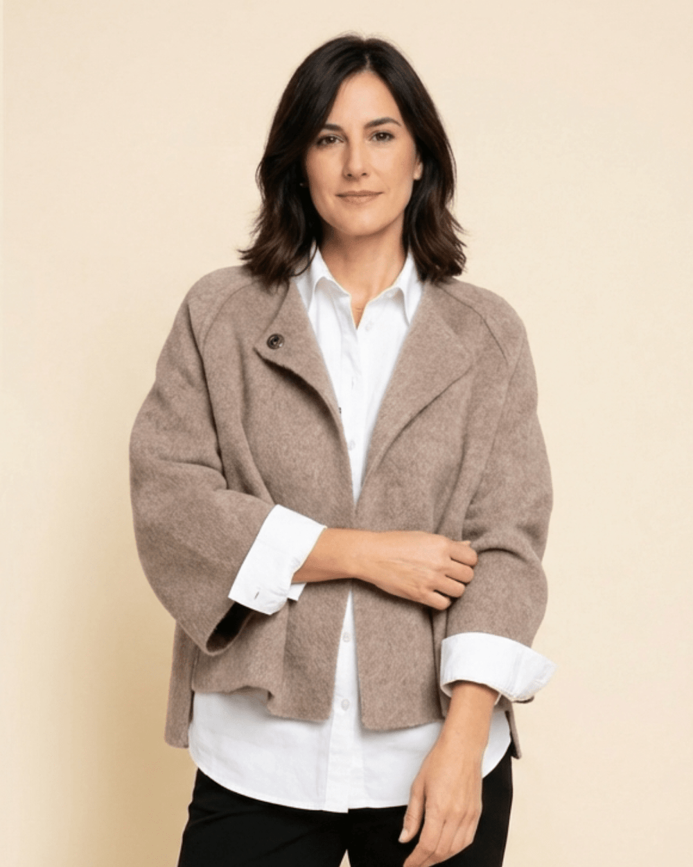 Elvira | Chaqueta suave de cuello redondo