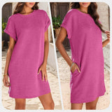 Lidia - Vestido de mujer de corte holgado con bolsillos