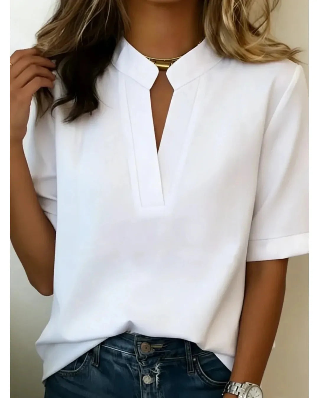 Elisa - Blusa elegante con cuello refinado - Camila Fashions