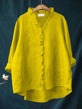 Sabela - Camisa informal con volantes