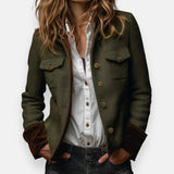 Daniela | Chaqueta elegante con detalles de terciopelo