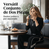 Clara - Conjunto deportivo casual con media cremallera