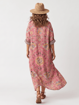 Tilda | Abstract Print Relaxed Pocket Midi Dress