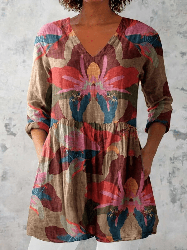 Eva | Blusa larga de cuello en V